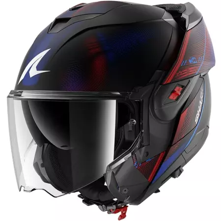 Casque Shark Oxo Speed-Tech Noir Bleu Rouge Mat