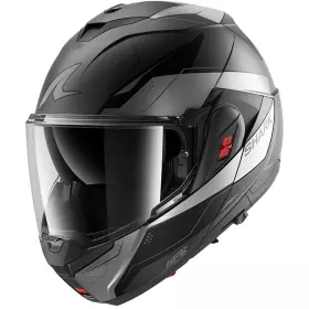 Casque Shark Oxo Mekarium Anthracite Chrome Noir Mat