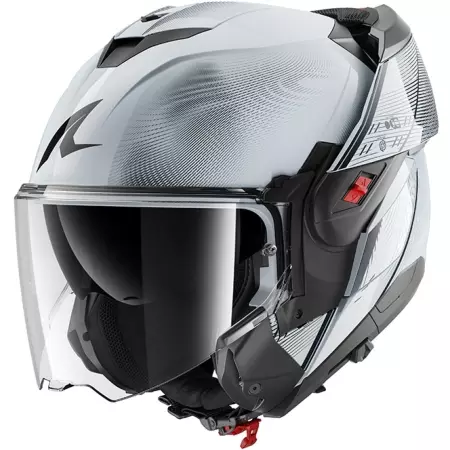 Casque Shark Oxo Speed-Tech Argent Blanc Noir