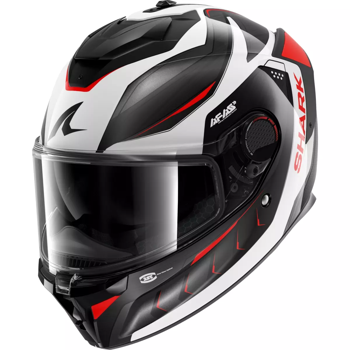 Casque Shark Spartan GT Pro Carbon Mekarium Carbone Argent Rouge
