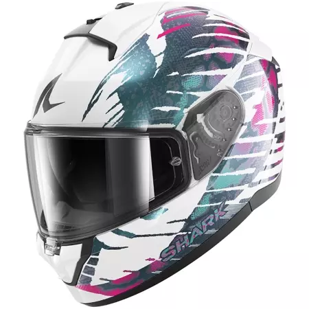 Casque Shark Ridill 2 Reptaia Blanc Violet - Casque Intégral SHARK