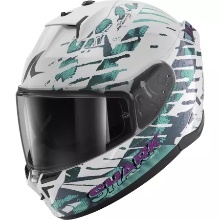 Casque Shark D-Skwal 3 Reptaia Blanc Violet