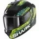 Casque Shark D-Skwal 3 Speed-Vib Noir Vert Bleu Mat