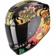 Casque Scorpion Exo-JNR Air Yucatan Noir Jaune Rouge