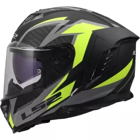 Casque LS2 FF818 Storm III Dynamo Noir H-V Jaune