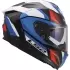 Casque LS2 FF817 Challenger II Viper Blanc Bleu Rouge