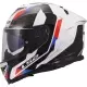 Casque LS2 FF818 Storm III Sporty Blanc Bleu Rouge