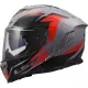 Casque LS2 FF818 Storm III Dynamo Gris Rouge
