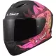 Casque LS2 FF820 Rapid III Poppies II Noir Rose
