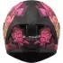 Casque LS2 FF820 Rapid III Poppies II Noir Rose
