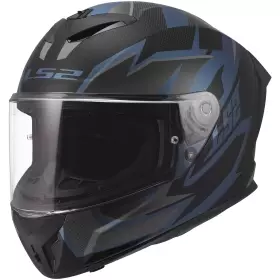 Casque LS2 FF820 Rapid III Xtrem Noir Bleu Petrol