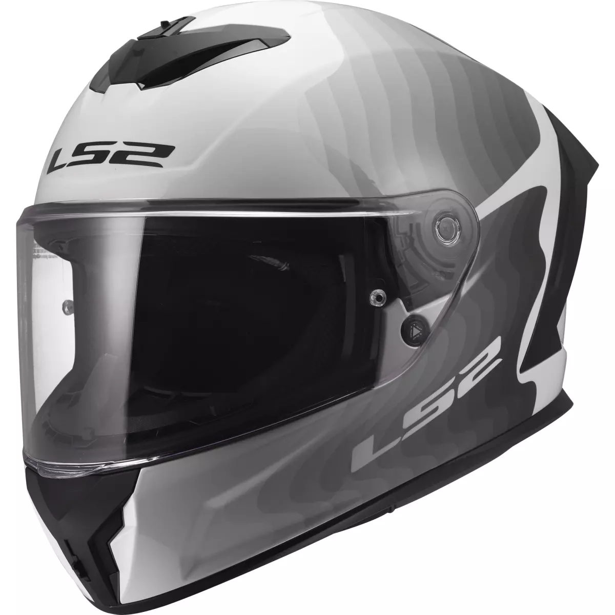 Casque LS2 FF820 Rapid III Flow Blanc Gris
