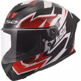Casque LS2 FF820 Rapid III Xtrem Blanc Noir Rouge