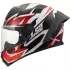 Casque LS2 FF820 Rapid III Xtrem Blanc Noir Rouge