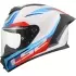 Casque LS2 FF820 Rapid III Hyper Blanc Bleu Rouge