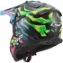 Casque LS2 MX708 Fast II Grotesk Bleu Rose Vert