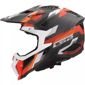 Casque LS2 MX703 X-Force Phantom Orange Rouge