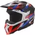 Casque LS2 MX703 X-Force Phantom Blanc Bleu Rouge