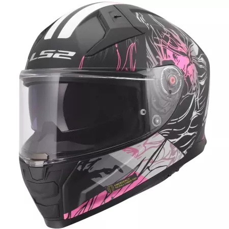 Casque LS2 FF811 Vector II Darflo Noir Rose