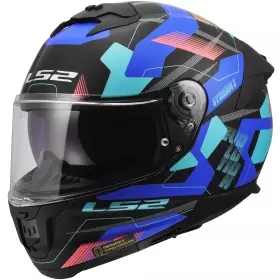 Casque LS2 FF808 Stream II Mika Noir Bleu