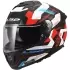 Casque LS2 FF808 Stream II Mika Blanc Bleu Rouge