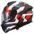 Casque LS2 FF808 Stream II Mika Blanc Bleu Rouge