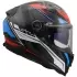 Casque LS2 FF811 Vector II Carbone Savage Blanc Bleu Rouge
