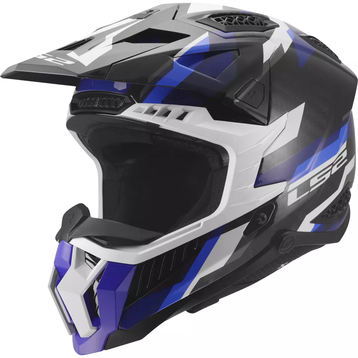 Casque LS2 MX703 X-Force Phantom Bleu Blanc