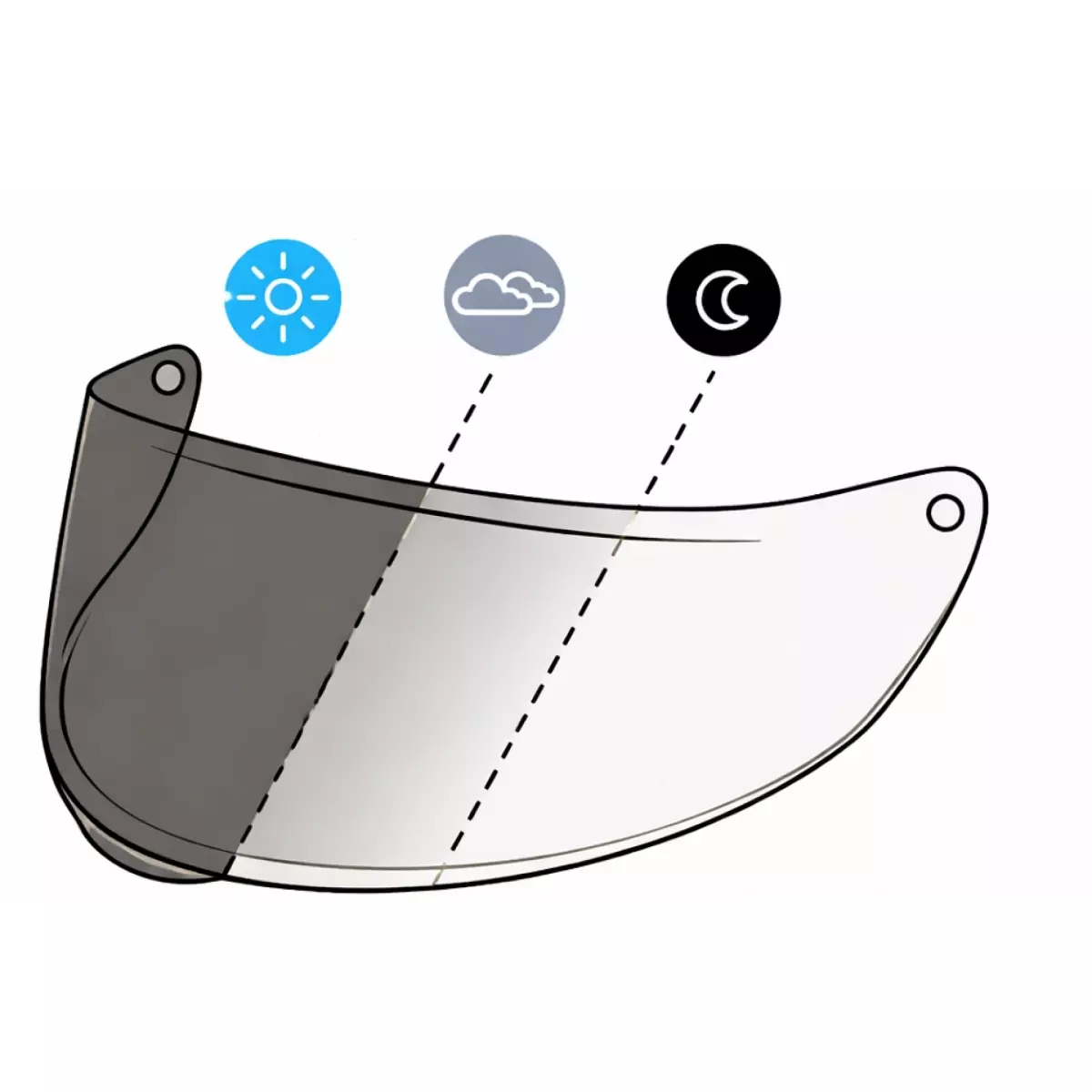 Visière Scorpion KDS-F-03 MaxVision Exo-GT SP Air / Exo-1500 / Exo-530 / Exo-1500 / Exo-530 Photocromique