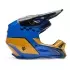 Casque Cross Fox V1 Collect Bleu Jaune