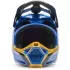 Casque Cross Fox V1 Collect Bleu Jaune