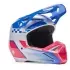 Casque Cross Fox V1 Collect Bleu Rose
