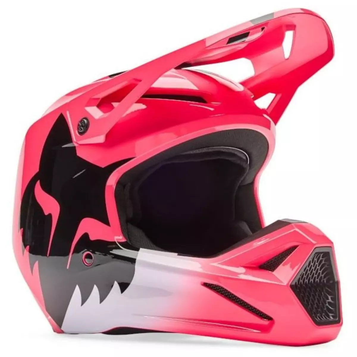 Casque Cross Fox Enfant V1 Shield Rose