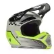 Casque Cross Fox Enfant V1 Collect Gris Jaune