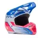 Casque Cross Fox Enfant V1 Collect Bleu Rose