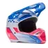 Casque Cross Fox Enfant V1 Collect Bleu Rose