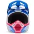 Casque Cross Fox Enfant V1 Collect Bleu Rose