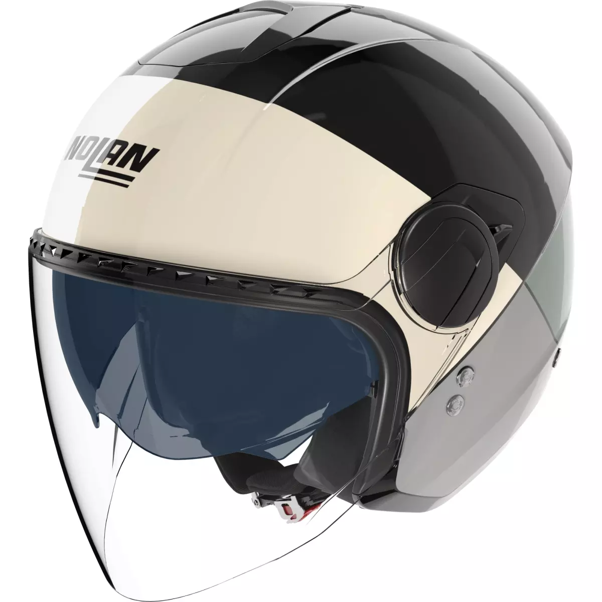 Casque Nolan N20-2 Visor Blocco Noir Vert Gris