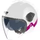 Casque Nolan N20-2 Visor Zefiro Blanc Rose