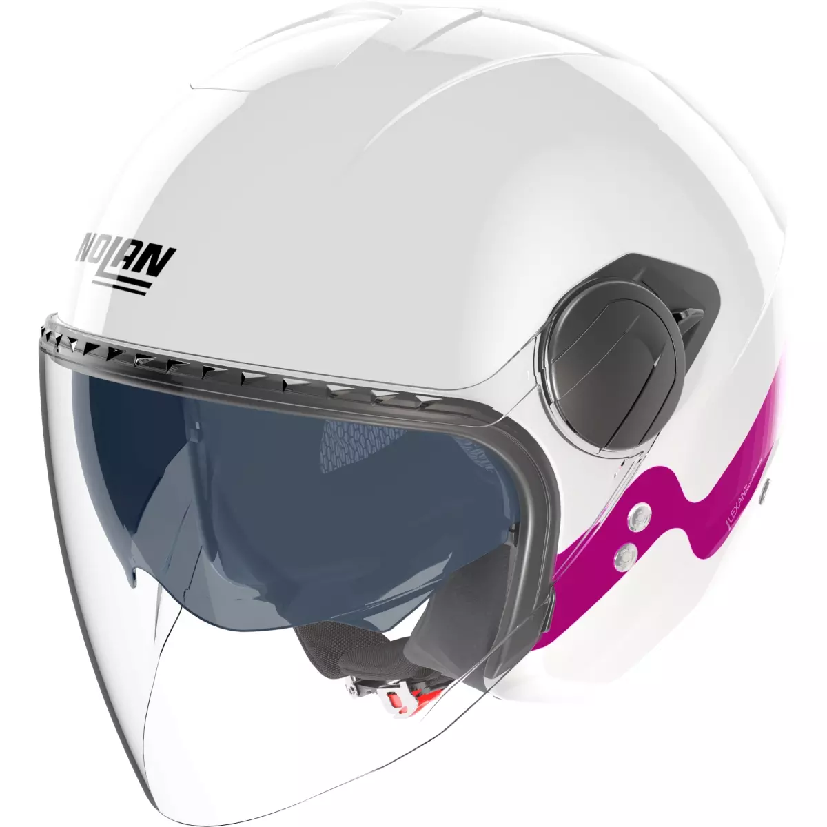 Casque Nolan N20-2 Visor Zefiro Blanc Rose