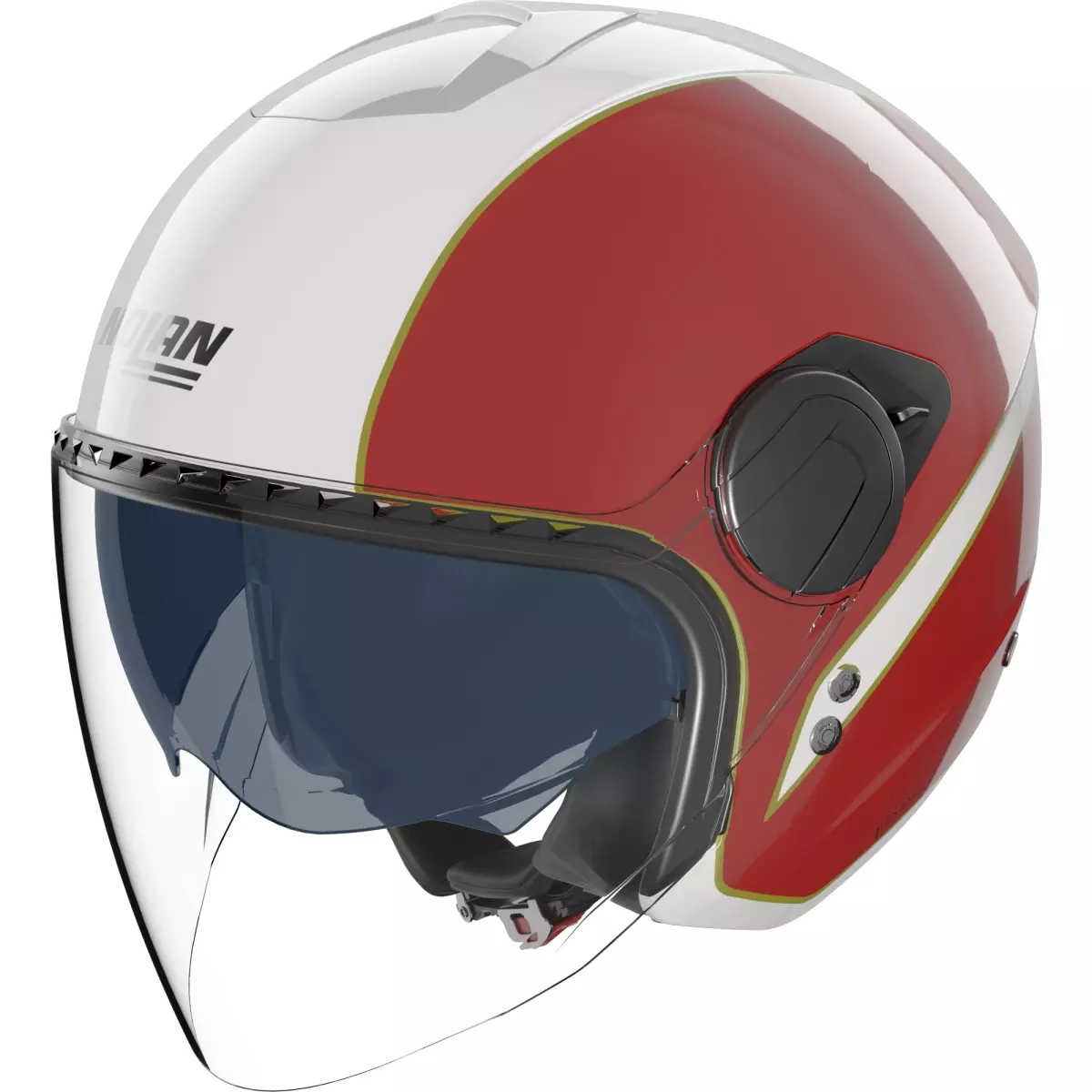 Casque Nolan N20-2 Visor Tricolore Blanc Vert Rouge