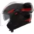 Casque Nolan N120-1 Ciclone Gris Noir Rouge