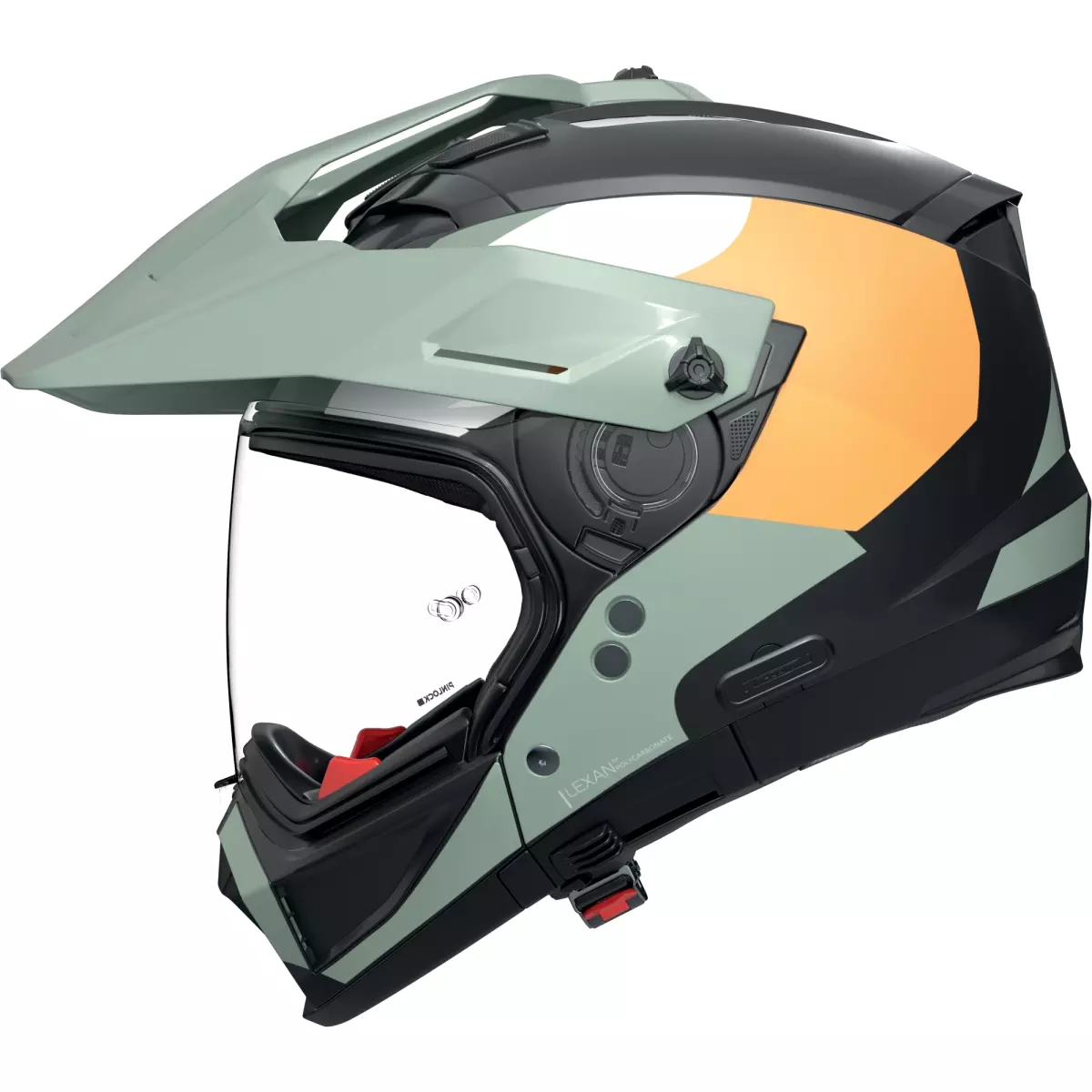 Casque Nolan N70-2 X 06 Selvado 348 Noir Vert Blanc