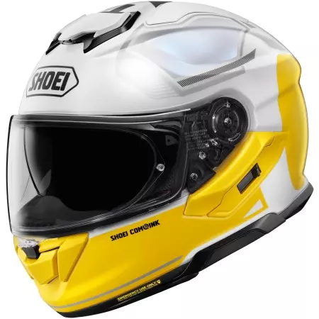 Casque Shoei GT-Air 3 Mike TC3 Blanc Jaune - Casque Intégral SHOEI