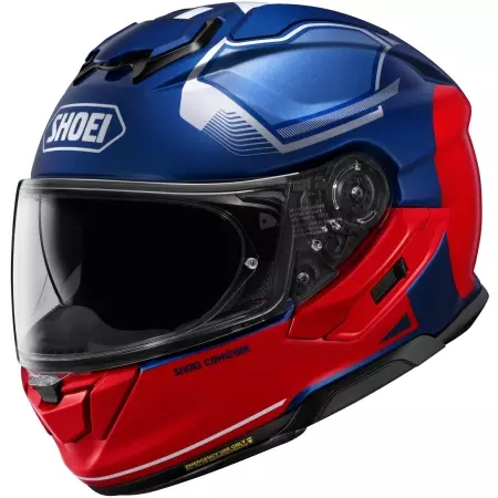 Casque Shoei GT-Air 3 Mike TC2 Bleu Rouge - Casque Intégral SHOEI
