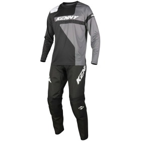Pack Tenue Cross Maillot + Pantalon Kenny Raptor Gris Noir