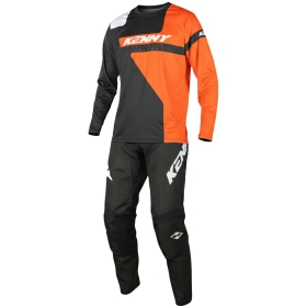 Pack Tenue Cross Maillot + Pantalon Kenny Raptor Orange Noir
