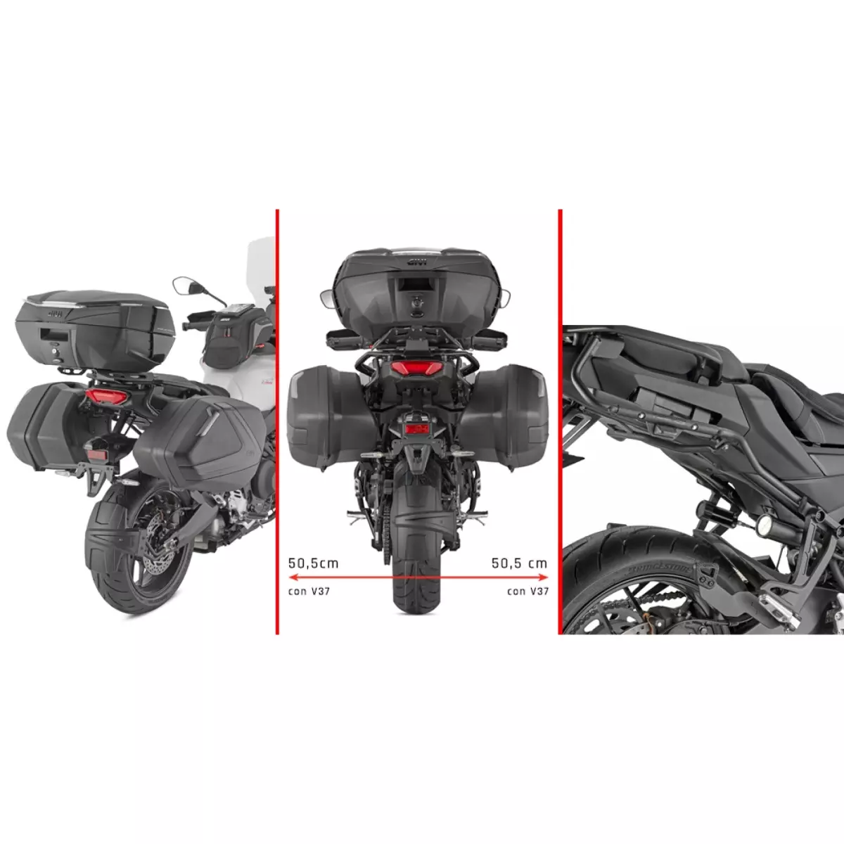 Support Givi Valises V37 Yamaha Tracer 9 /GT /GT+ - PX2171
