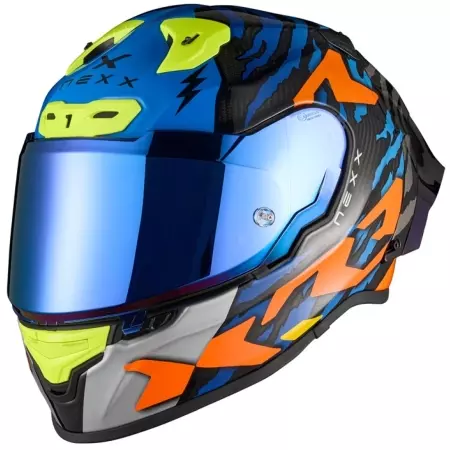 Casque Nexx X.R3R Ziger Orange Bleu