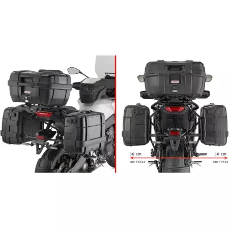 Support Valises Givi Monokey Yamaha Tracer 9 /GT /GT+ - PLO2171MK